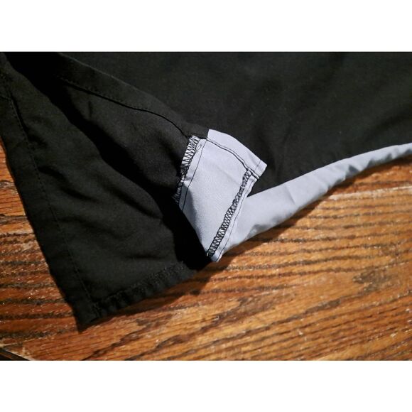 Grey’s Anatomy by Barco + Spandex Scrub Top XL Pink Gray Black V Neck Pockets - Picture 4 of 4